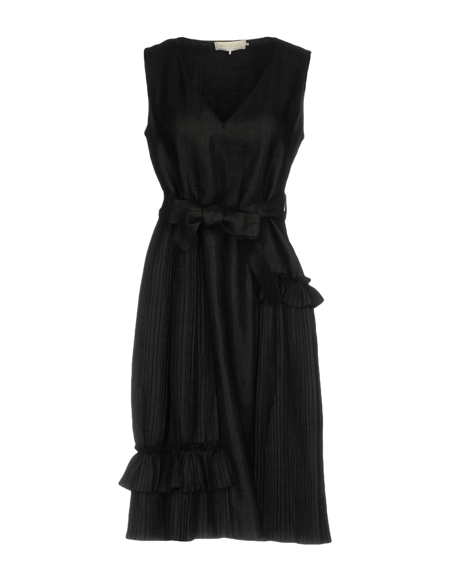 L'Autre Chose Knee-Length Dresses In Black | ModeSens