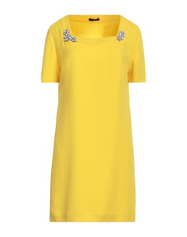 Woman Mini dress Yellow Size XS Polyester
