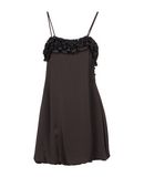 ONLY 4 STYLISH GIRLS by PATRIZIA PEPE Damen Kurzes Kleid Farbe Dunkelbraun Gr��e 4