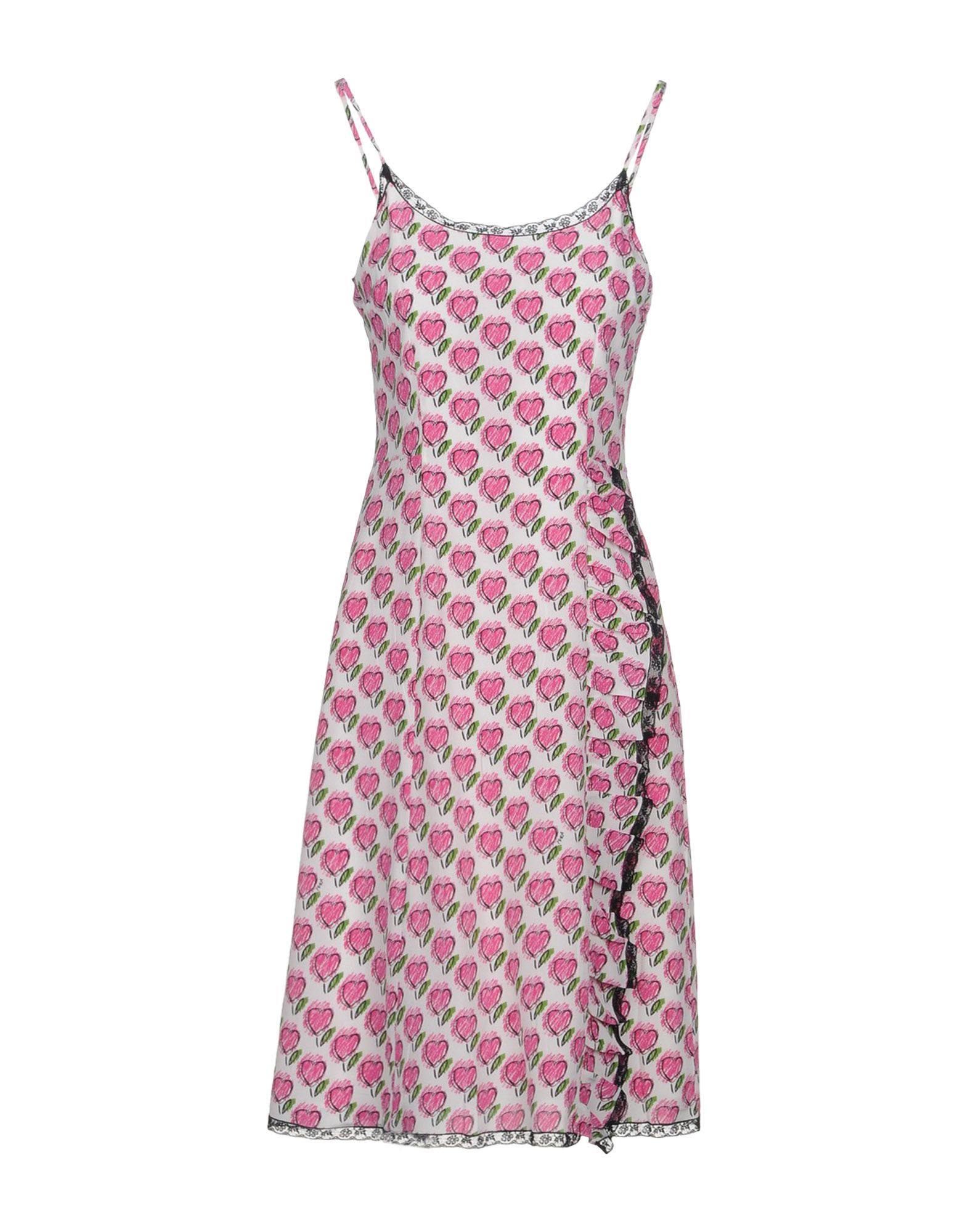 prada 及膝连衣裙 in ivory