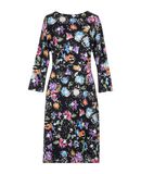 JABOT Damen Knielanges Kleid Farbe Dunkelblau Gr��e 4