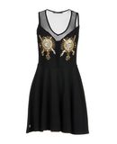 PHILIPP PLEIN Damen Kurzes Kleid Farbe Schwarz Gr��e 6
