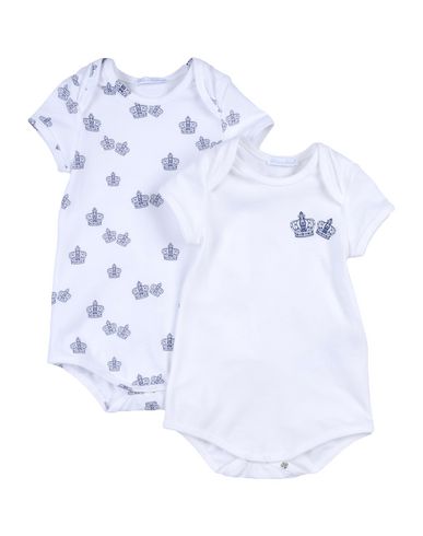 Shop Dolce & Gabbana Newborn Boy Baby Bodysuit White Size 3 Cotton, Elastane