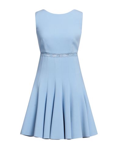 Ermanno Di Ermanno Scervino Woman Mini Dress Sky Blue Size 2 Polyester, Viscose, Elastane, Polyamide