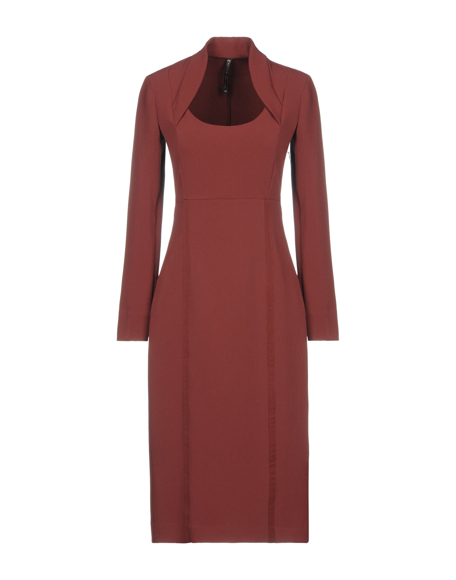 Manila Grace Midi Dresses In Garnet