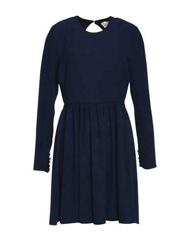 Victoria, Victoria Beckham Woman Mini dress Midnight blue Size 2 Viscose, Elastane