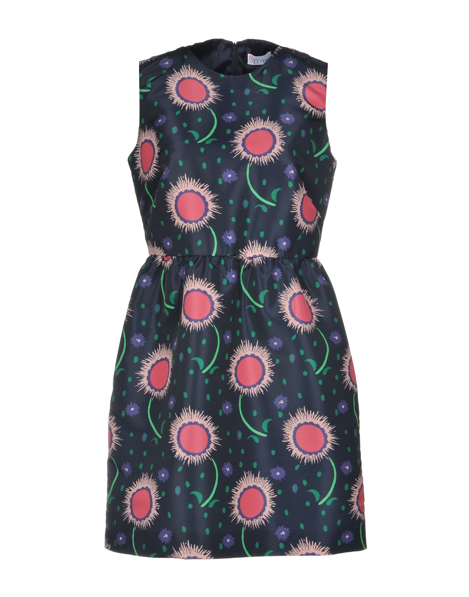 Red Valentino Short Dress In Dark Blue