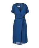 KAOS Damen Knielanges Kleid Farbe Blaugrau Gr��e 4