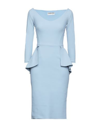 Chiara Boni La Petite Robe Woman Midi Dress Sky Blue Size 4 Polyamide, Elastane