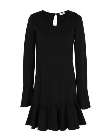 Woman Mini dress Charcoal Size 6 Viscose, Silk