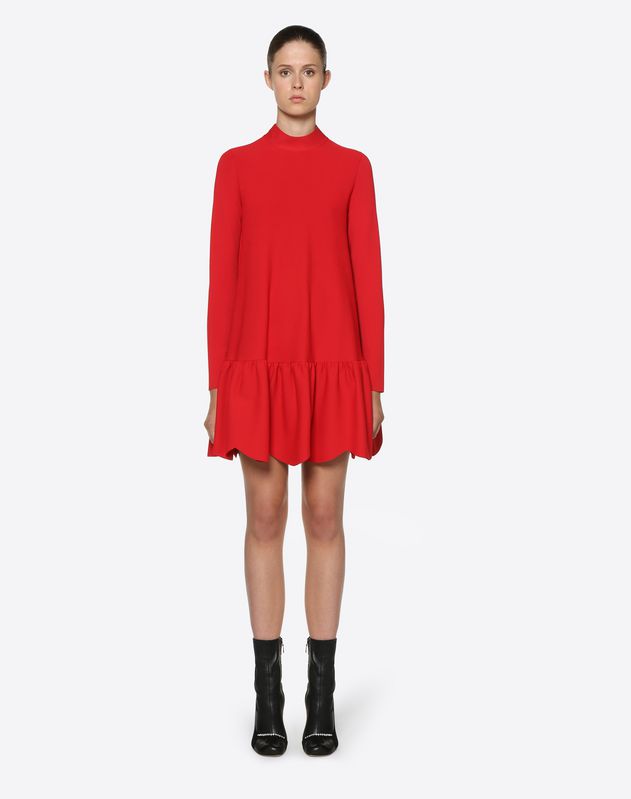 Valentino Women S Dresses Scalloped Knit Dress