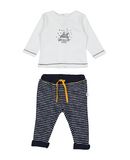 ABSORBA Jungen 0-24 monate Sweat-Outfit Farbe Elfenbein Gr��e 4