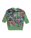BURBERRY M�dchen 3-8 jahre Kleid Farbe Gr�n Gr��e 2