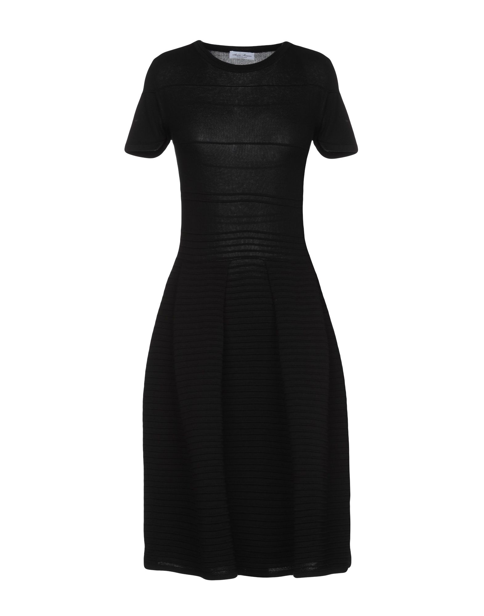 Платье до колена  - Черный цвет