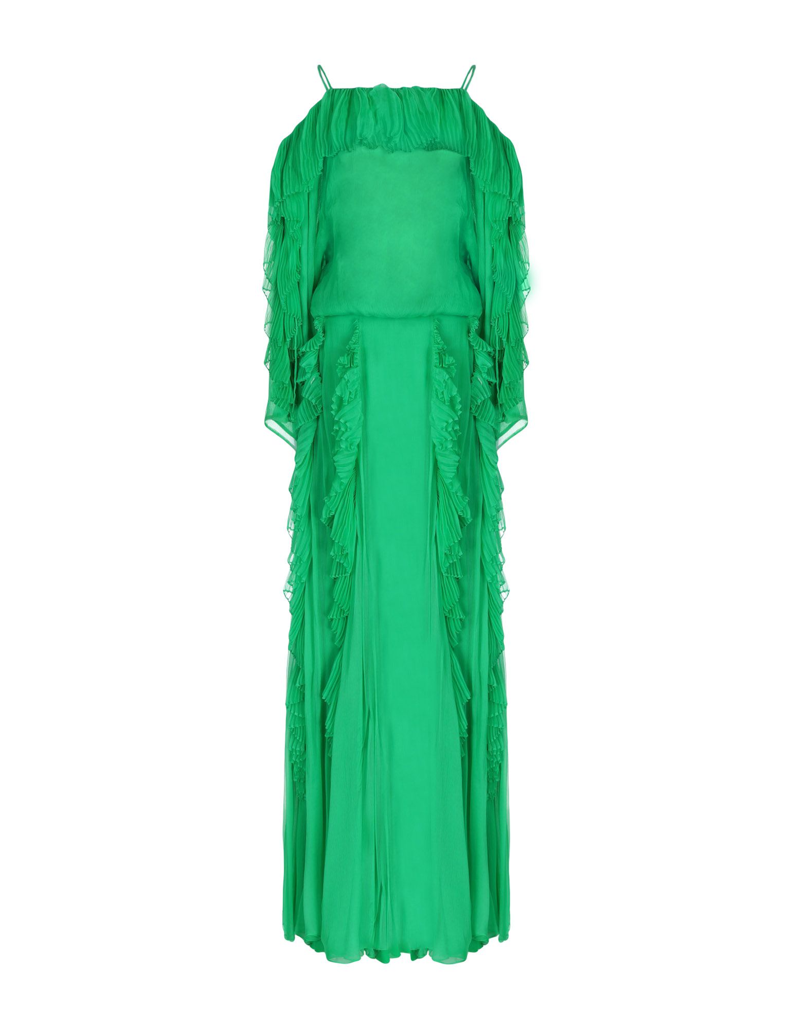 Длинное платье  - Зеленый цвет