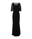 LAUREN RALPH LAUREN Damen Langes Kleid Farbe Schwarz Gr��e 4