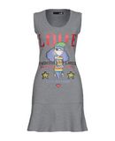 LOVE MOSCHINO Damen Kurzes Kleid Farbe Grau Gr��e 4