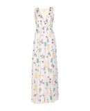 MANILA GRACE Damen Langes Kleid Farbe Sand Gr��e 4