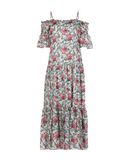 SILVIAN HEACH Damen Midikleid Farbe Beige Gr��e 4