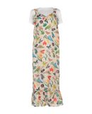 SILVIAN HEACH Damen Langes Kleid Farbe Beige Gr��e 2
