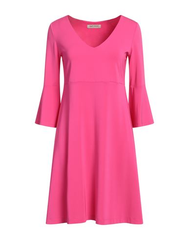 Angelo Marani Woman Mini Dress Fuchsia Size 4 Viscose, Elastane In Pink