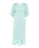 PINK MEMORIES Damen Langes Kleid Farbe S�uregr�n Gr��e 3