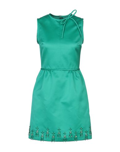 Короткое платье MSGM зеленого цвета