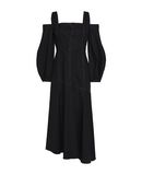 ELLERY Damen Langes Kleid Farbe Schwarz Gr��e 5