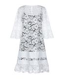 TWINSET Damen Kurzes Kleid Farbe Wei� Gr��e 5