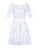 ROBERTO COLLINA Damen Kurzes Kleid Farbe Wei� Gr��e 4