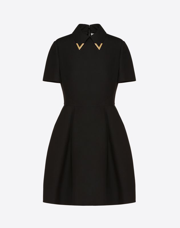 Valentino Women S Dresses Crêpe Couture Dress With Gold V Details
