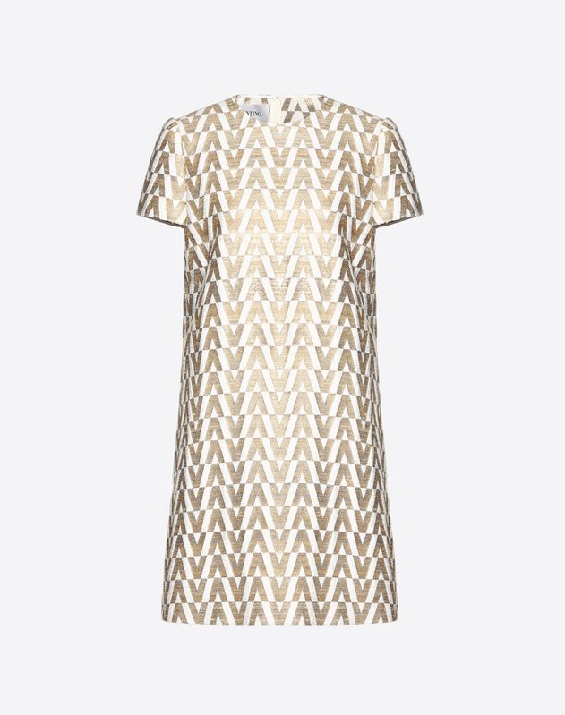 Valentino Women S Dresses Tussah Logo Brocade Dress