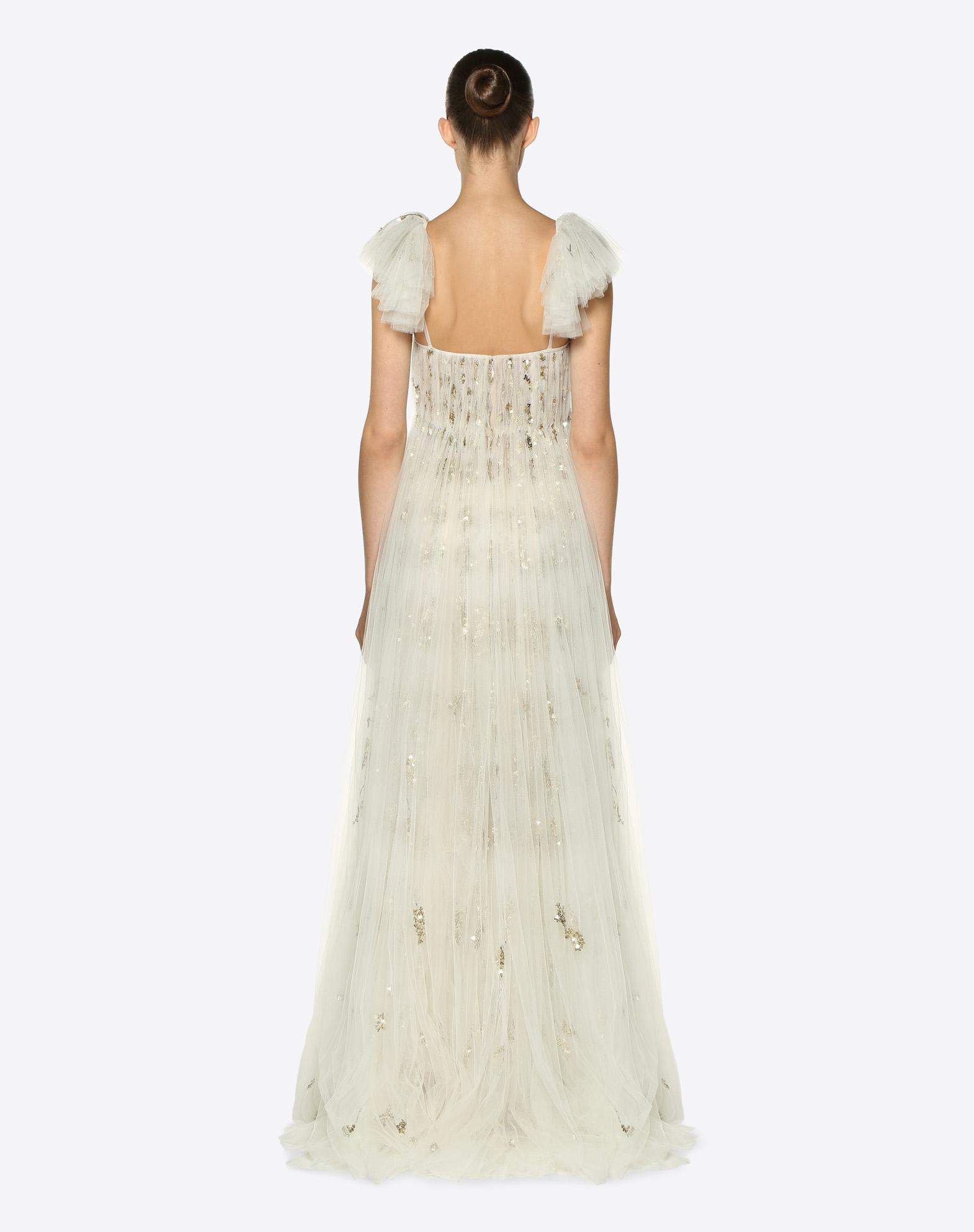 Embroidered Tulle Evening Dress for Woman | Valentino Online Boutique