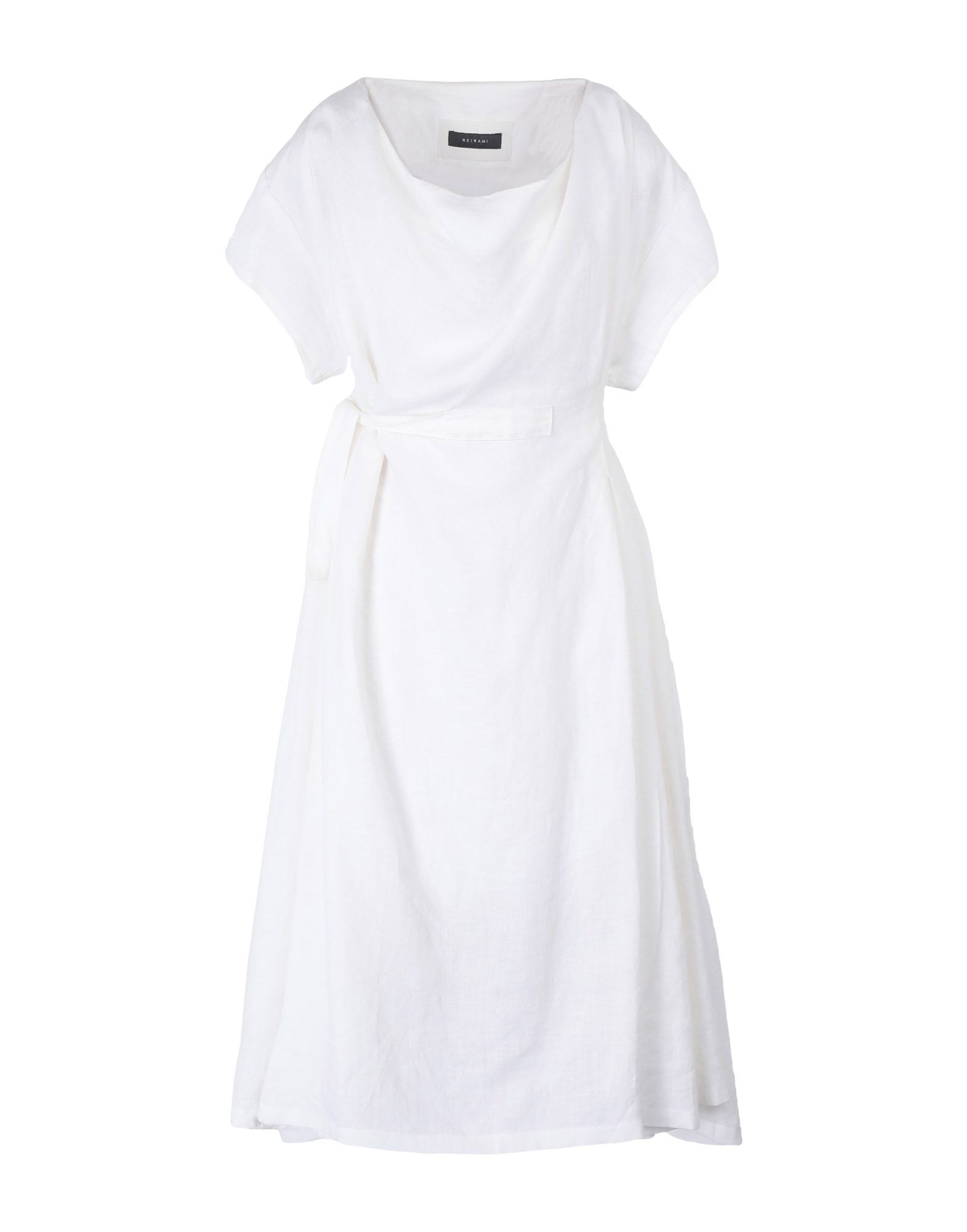 Платье до колена  - Белый цвет