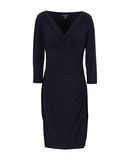 LAUREN RALPH LAUREN Damen Knielanges Kleid Farbe Dunkelblau Gr��e 4