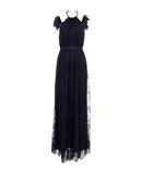 PINKO Damen Langes Kleid Farbe Dunkelblau Gr��e 3