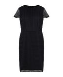 LAUREN RALPH LAUREN Damen Knielanges Kleid Farbe Dunkelblau Gr��e 5
