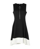 DKNY Damen Knielanges Kleid Farbe Schwarz Gr��e 3