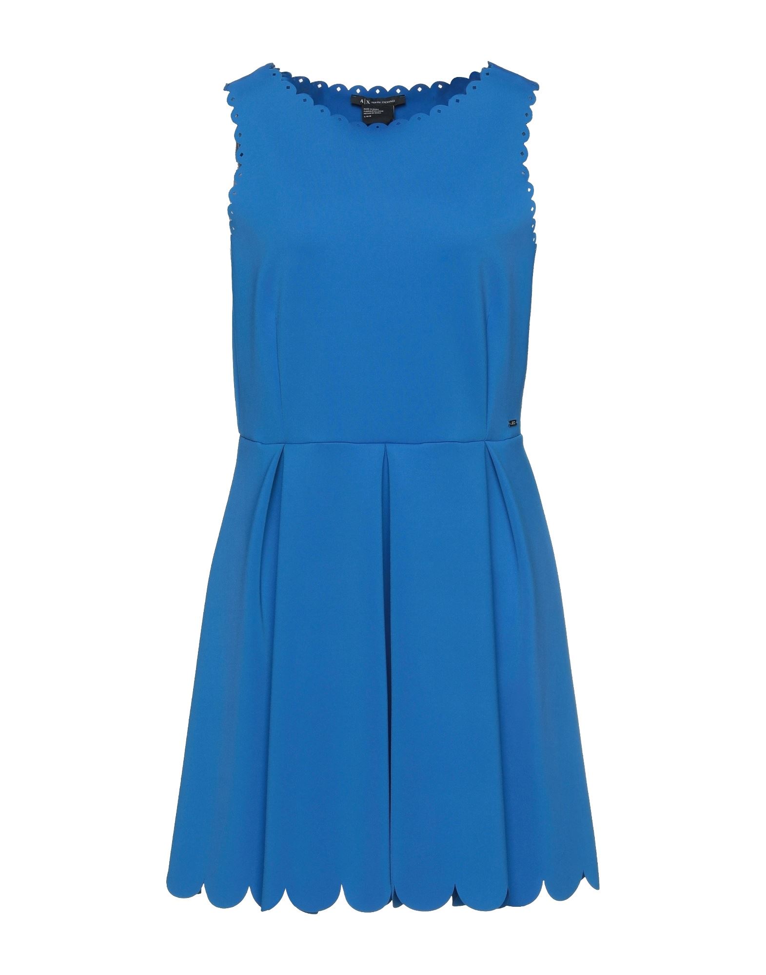 Armani Exchange Short Dresses In Bright Blue