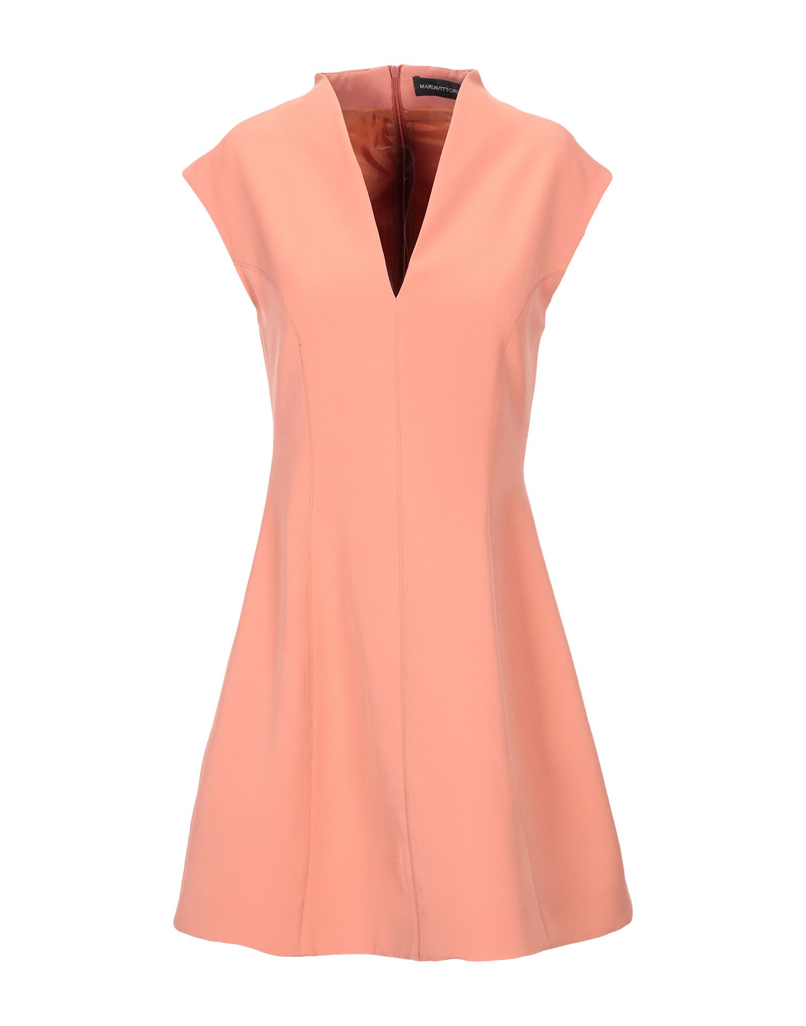 Короткое платье  - Абрикосовый цвет