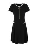 DKNY Damen Kurzes Kleid Farbe Schwarz Gr��e 3