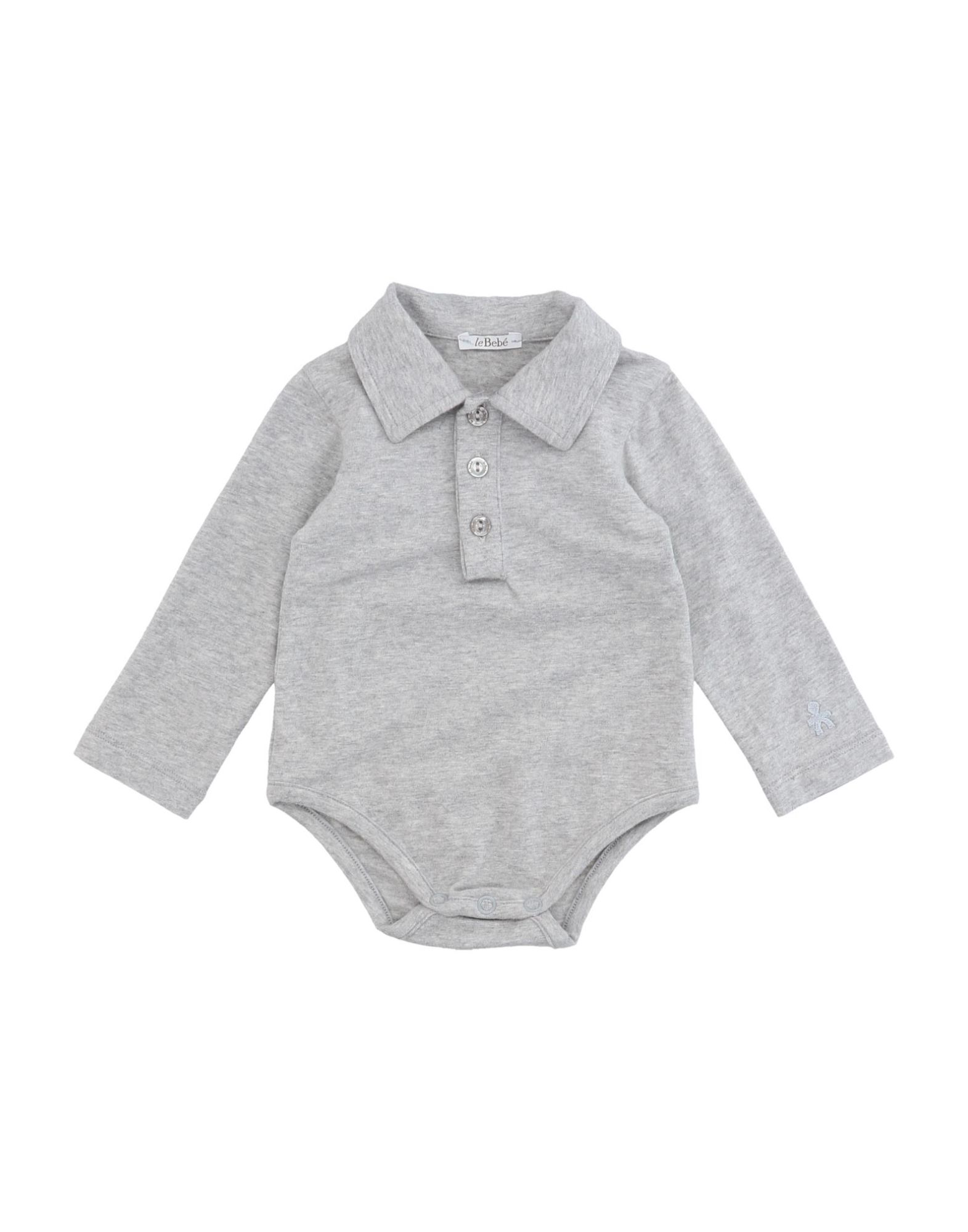 Le Bebé Kids' Bodysuits In Grey