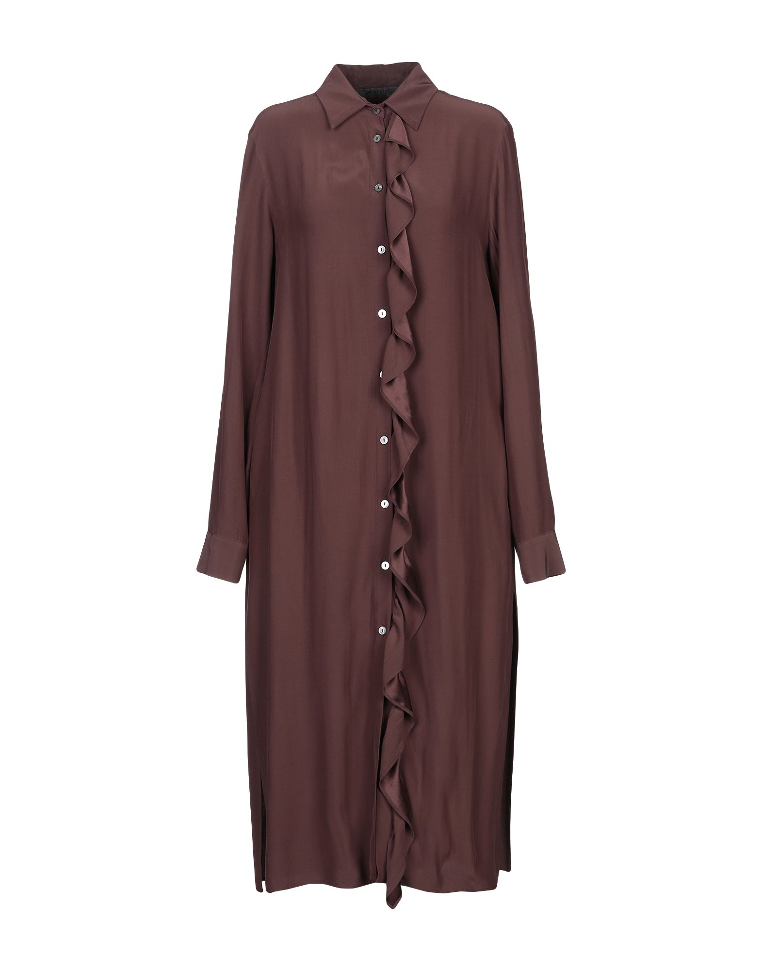 Simonetta Ravizza Midi Dress In Dark Brown | ModeSens