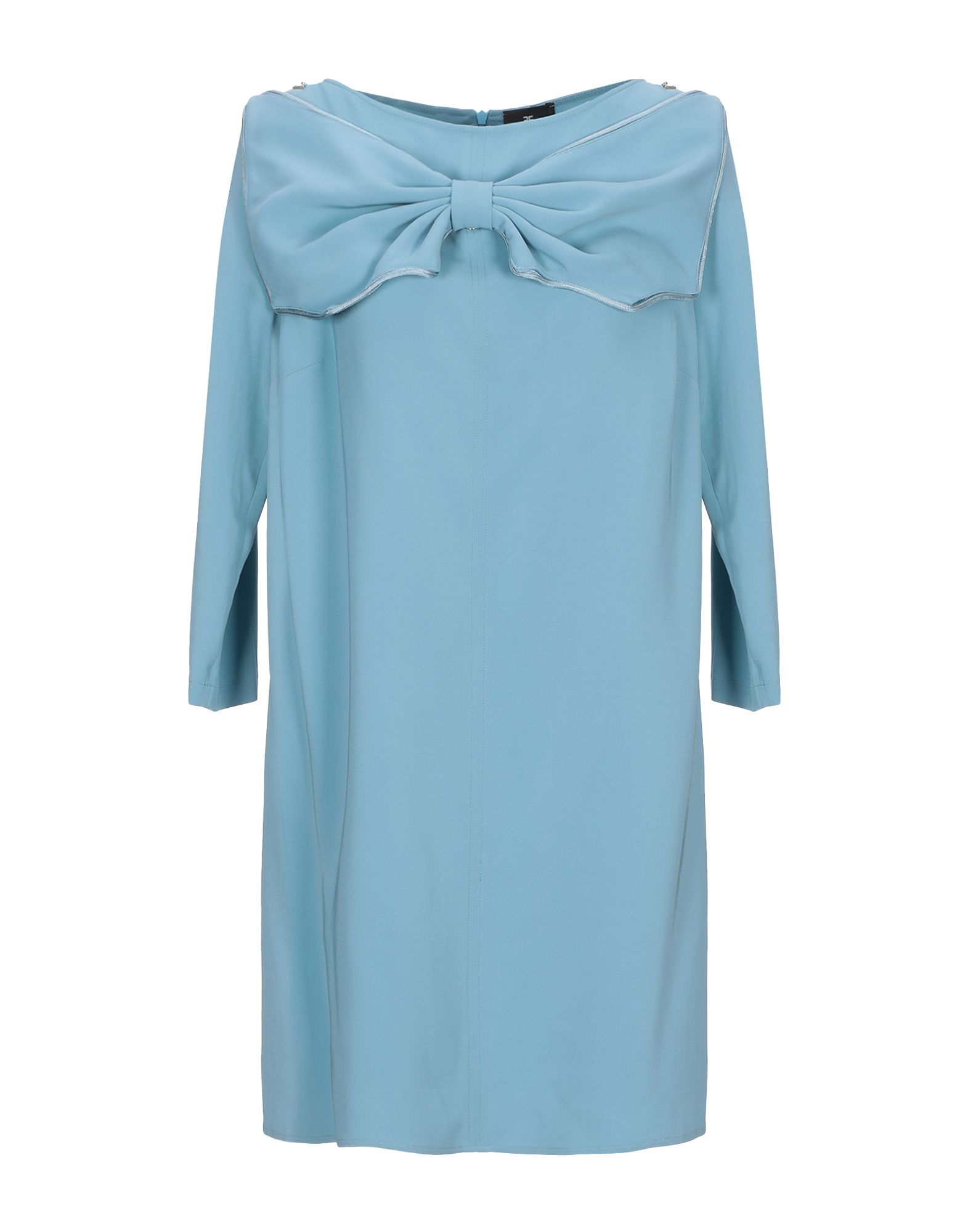 Elisabetta Franchi Short Dress In Sky Blue | ModeSens