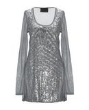 PHILIPP PLEIN Damen Kurzes Kleid Farbe Silber Gr��e 4