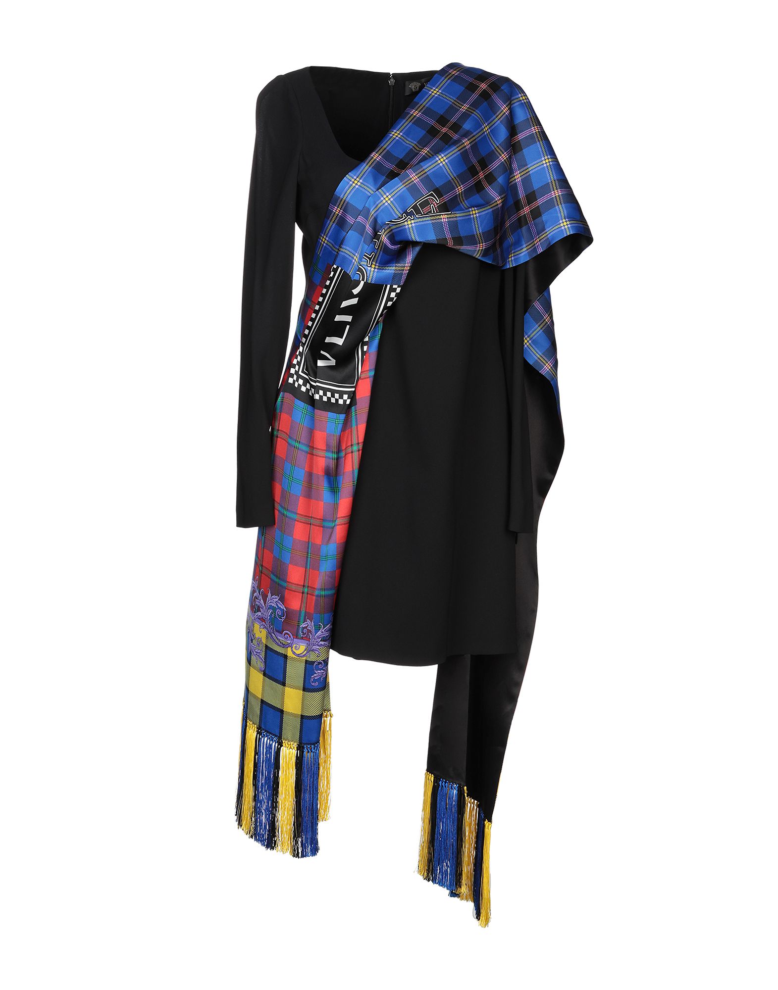 Versace Short Dress In Black ModeSens