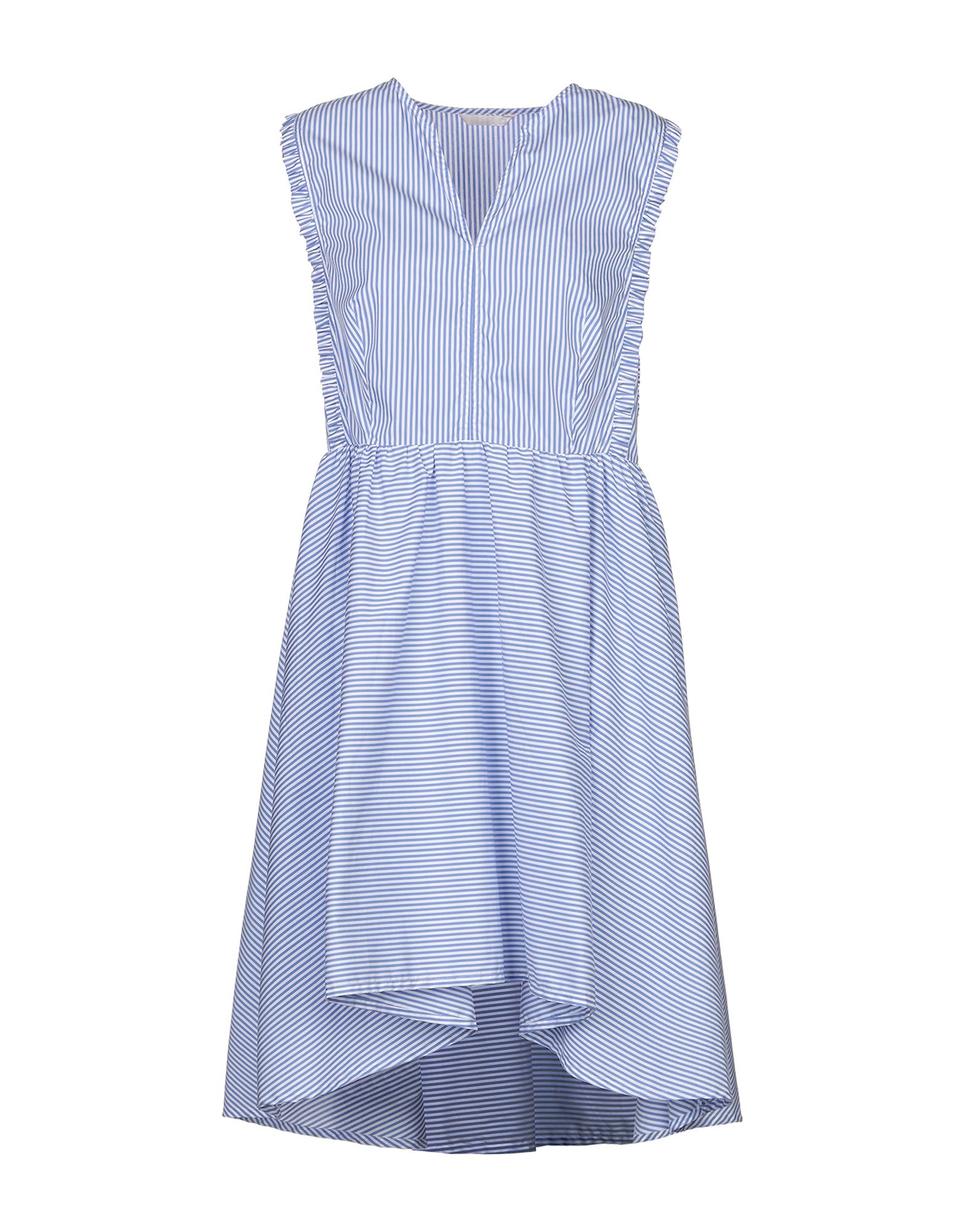 Короткое платье  - Голубой цвет
