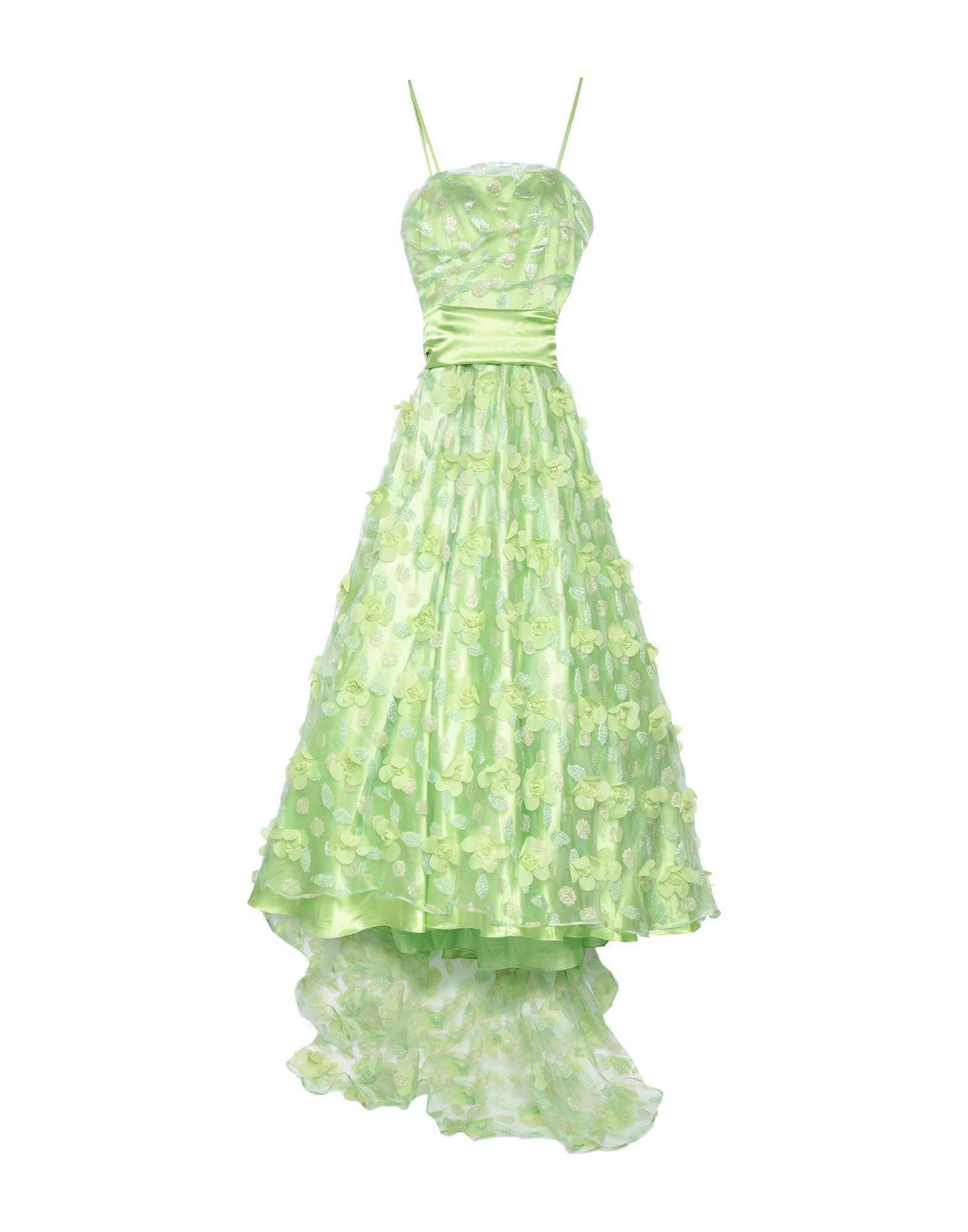 Длинное платье  - Зеленый цвет