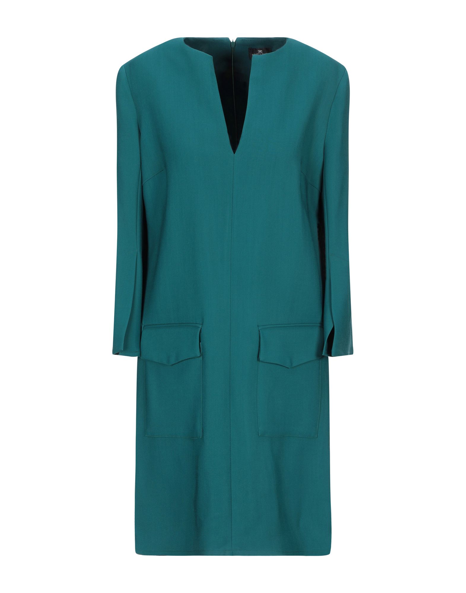 Elisabetta Franchi Short Dress In Deep Jade