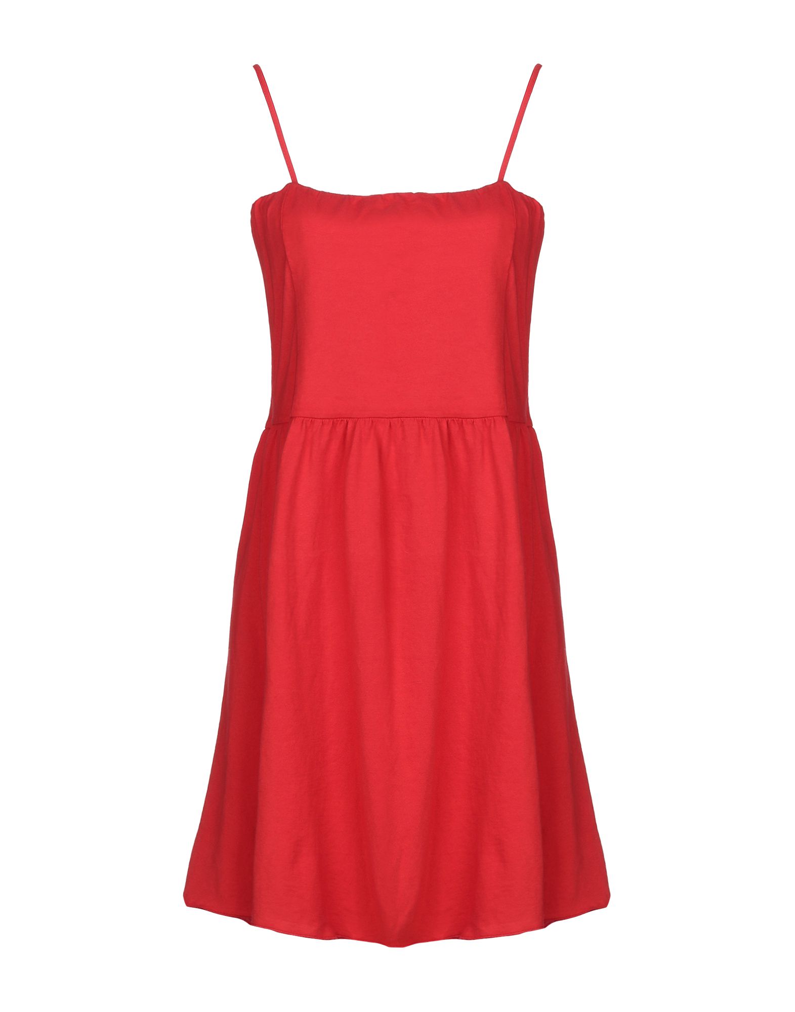 Короткое платье  - Красный,Оранжевый цвет